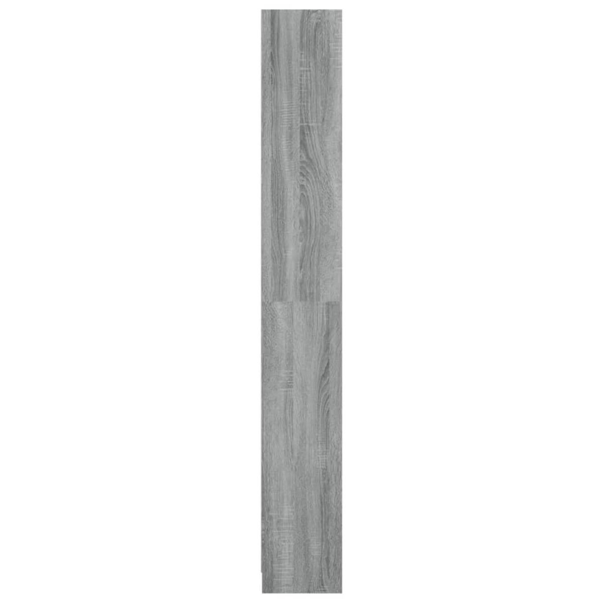 VIDAXL Bibliotheque 5 niveaux Sonoma gris 40x24x175 cm