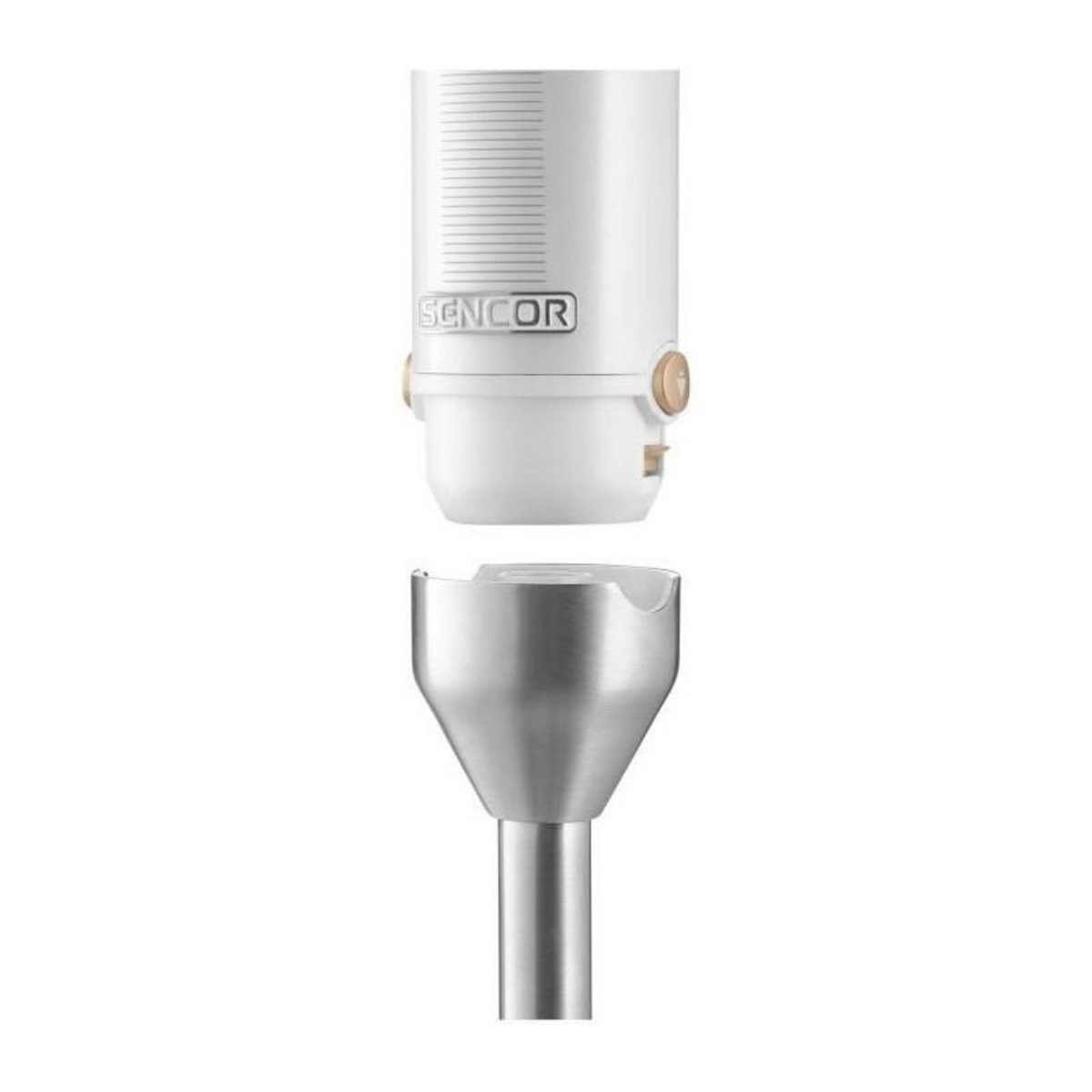 SENCO Mixeur plongeant 10 en 1 - SENCOR - SHB 6551WH - 1500 W - Technologie TITANIUM QuadBlade - Blanc