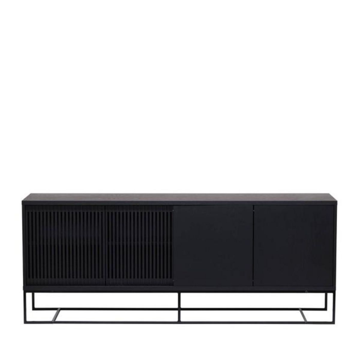 Paris Prix Buffet 4 Portes Coulissantes  Ende  188cm Noir