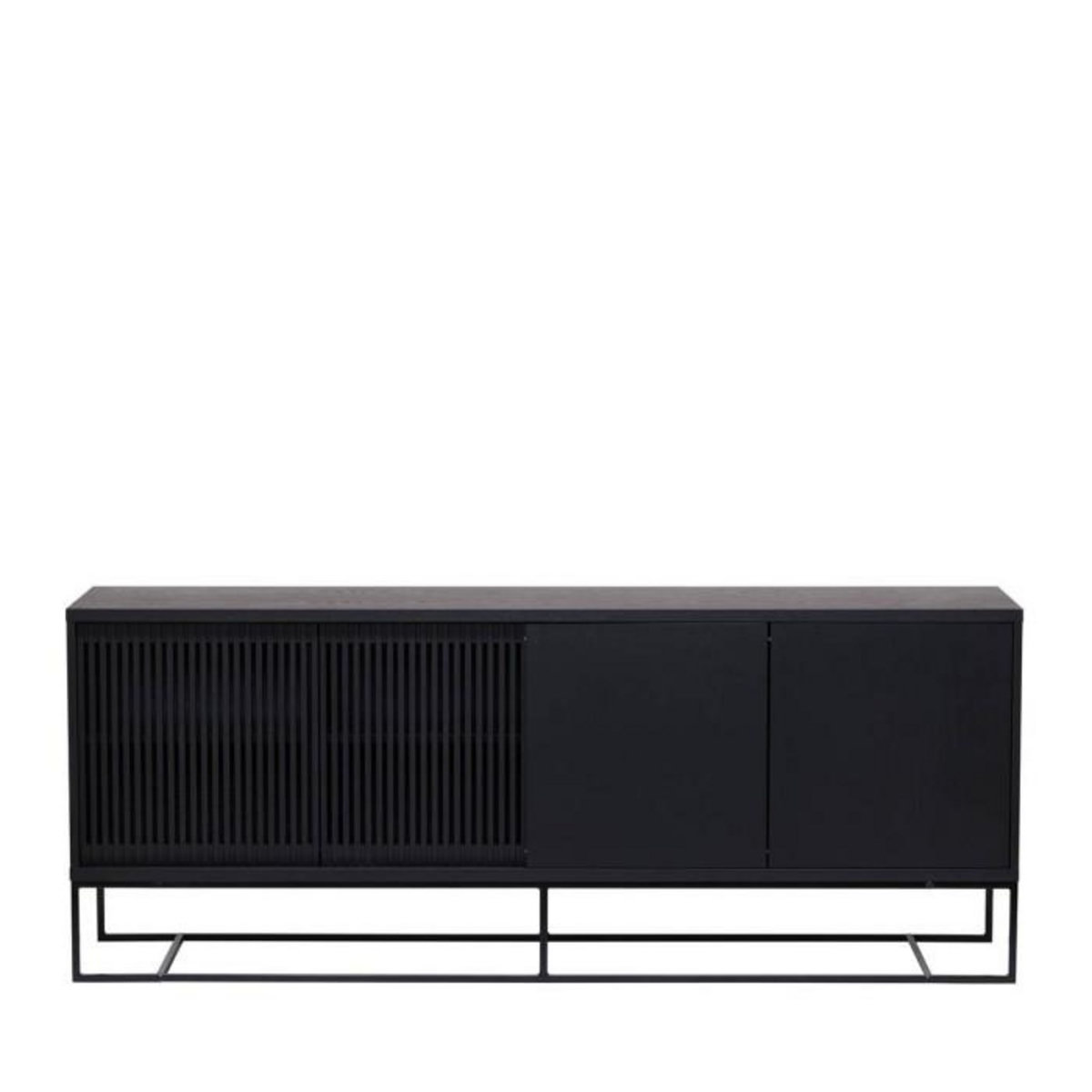 Paris Prix Buffet 4 Portes Coulissantes  Ende  188cm Noir