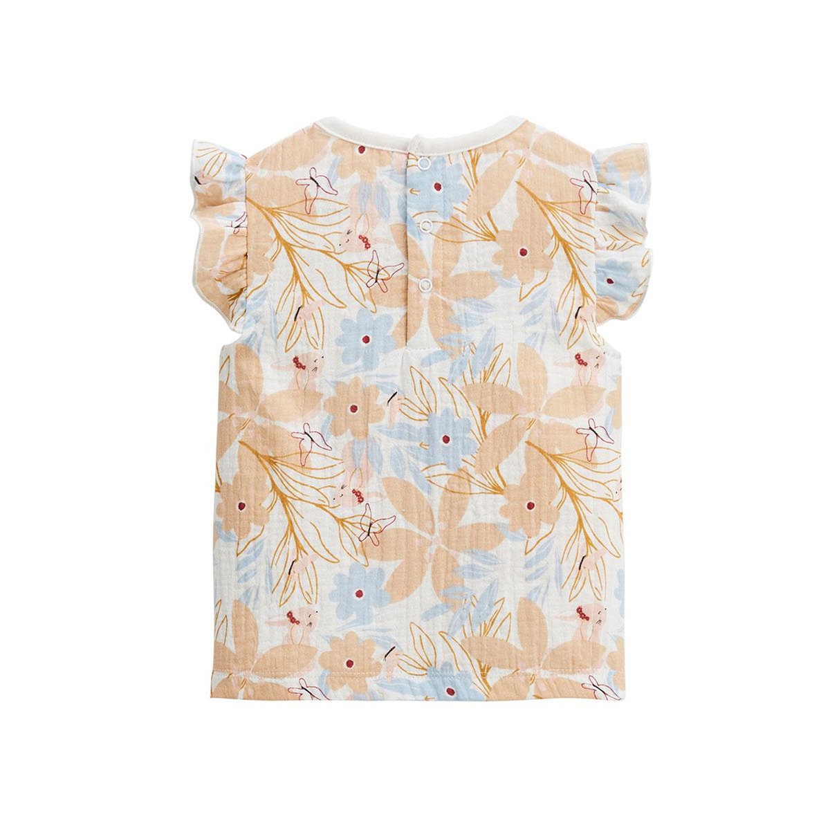 Petit Béguin Lot de 2 t-shirts enfant manches courtes Praline