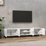 Voir la diapositive 3 : VIDAXL Meuble TV blanc 180x31,5x40 cm bois d'ingenierie