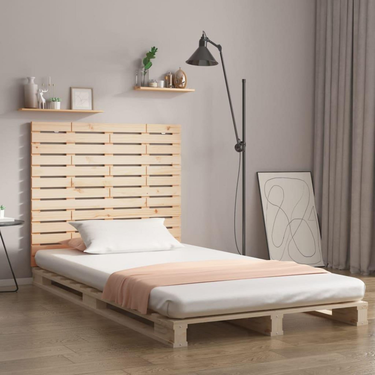 VIDAXL Tete de lit murale 146x3x91,5 cm Bois massif de pin