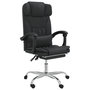 Voir la diapositive 2 : VIDAXL Fauteuil de massage inclinable de bureau Noir Similicuir