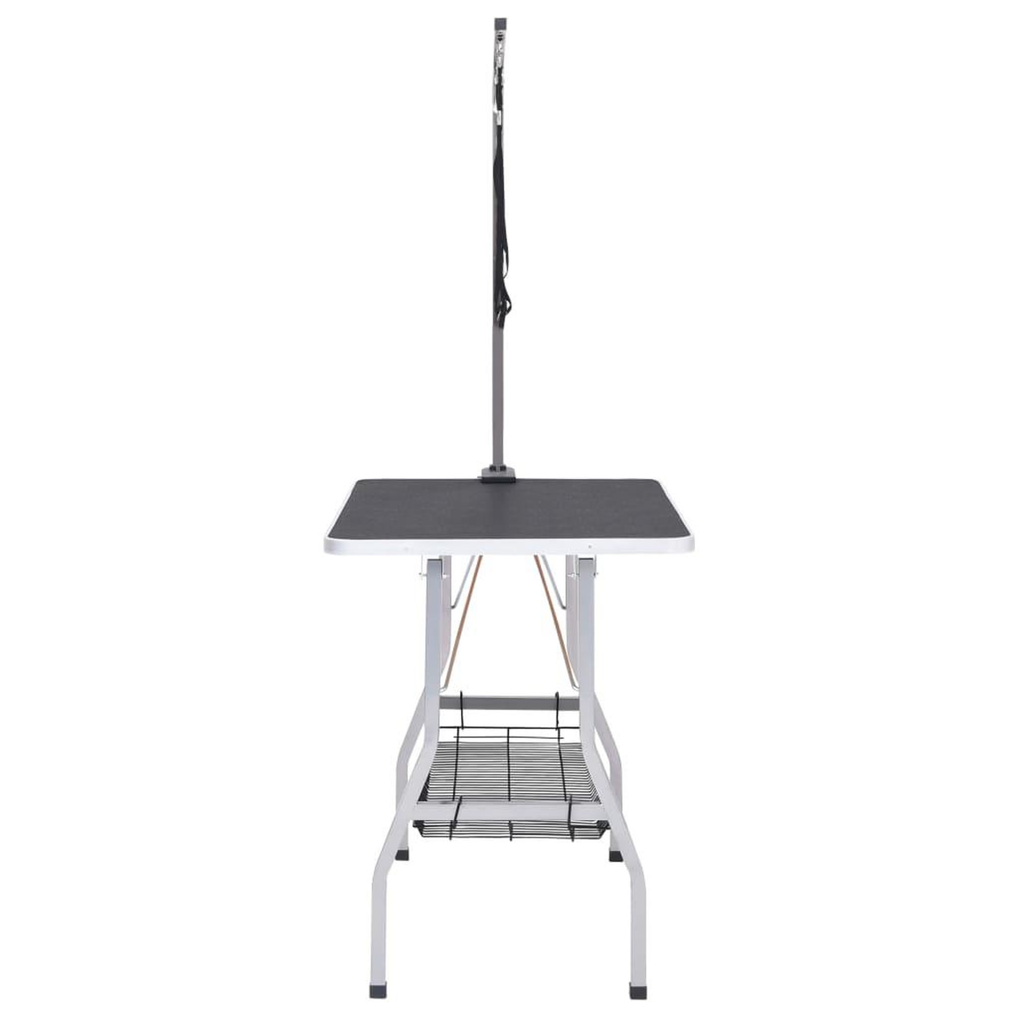 Voir la diapositive 4 : VIDAXL Table de toilettage reglable de chiens avec 2 boucles et panier