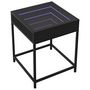 Voir la diapositive 3 : VIDAXL Table de chevet avec LED infini noir 40x40x51 cm