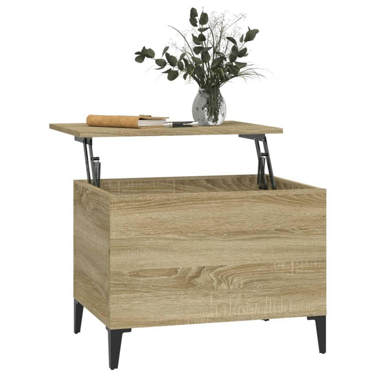 VIDAXL Table basse Chene sonoma 60x44,5x45 cm Bois d'ingenierie