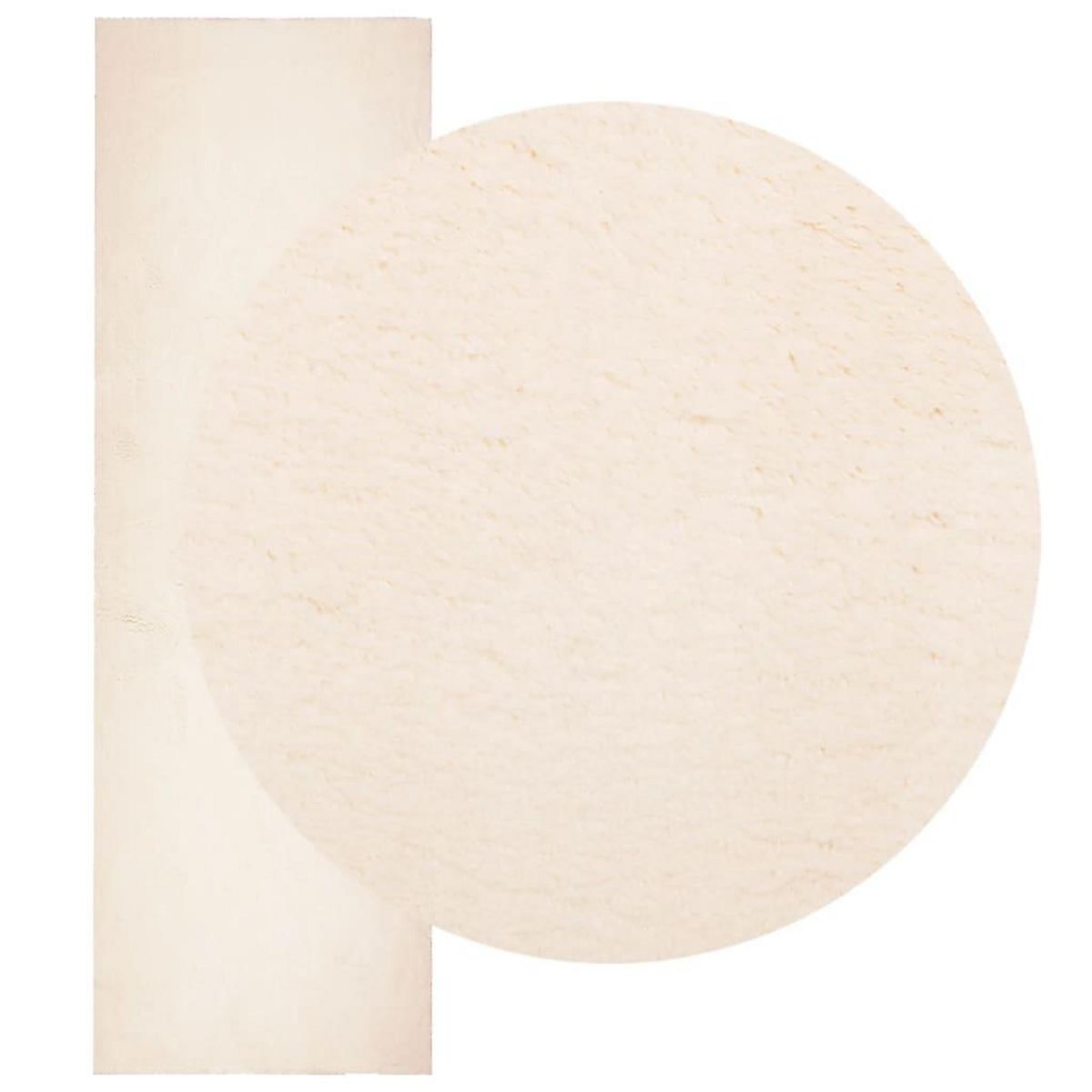 VIDAXL Tapis HUARTE a poils courts doux et lavable beige 80x250 cm