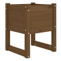 Voir la diapositive 4 : VIDAXL Jardinieres 2 pcs Marron miel 40x40x52,5 cm Bois massif de pin