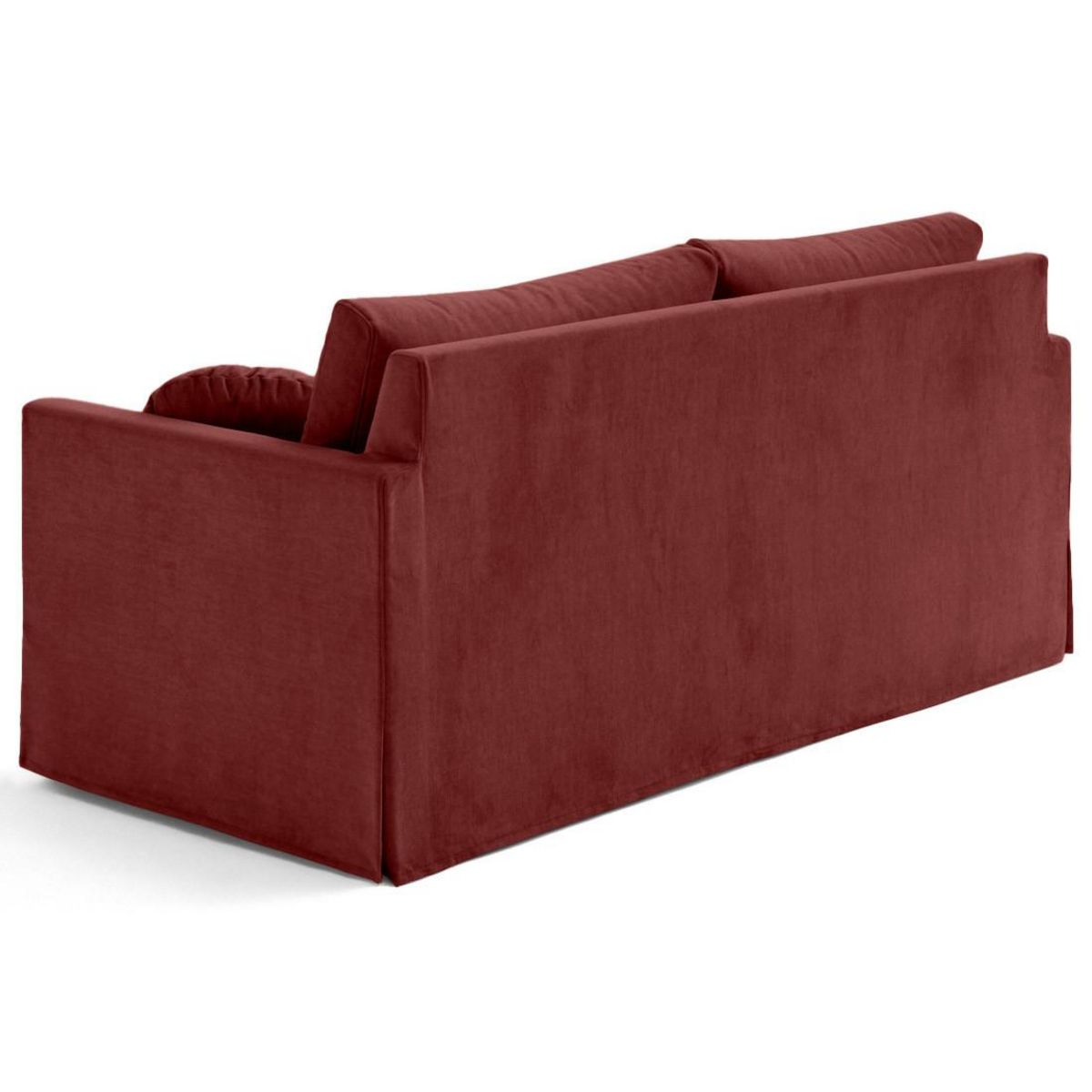 LISA DESIGN Serena - canapé droit déhoussable 3 places en velours