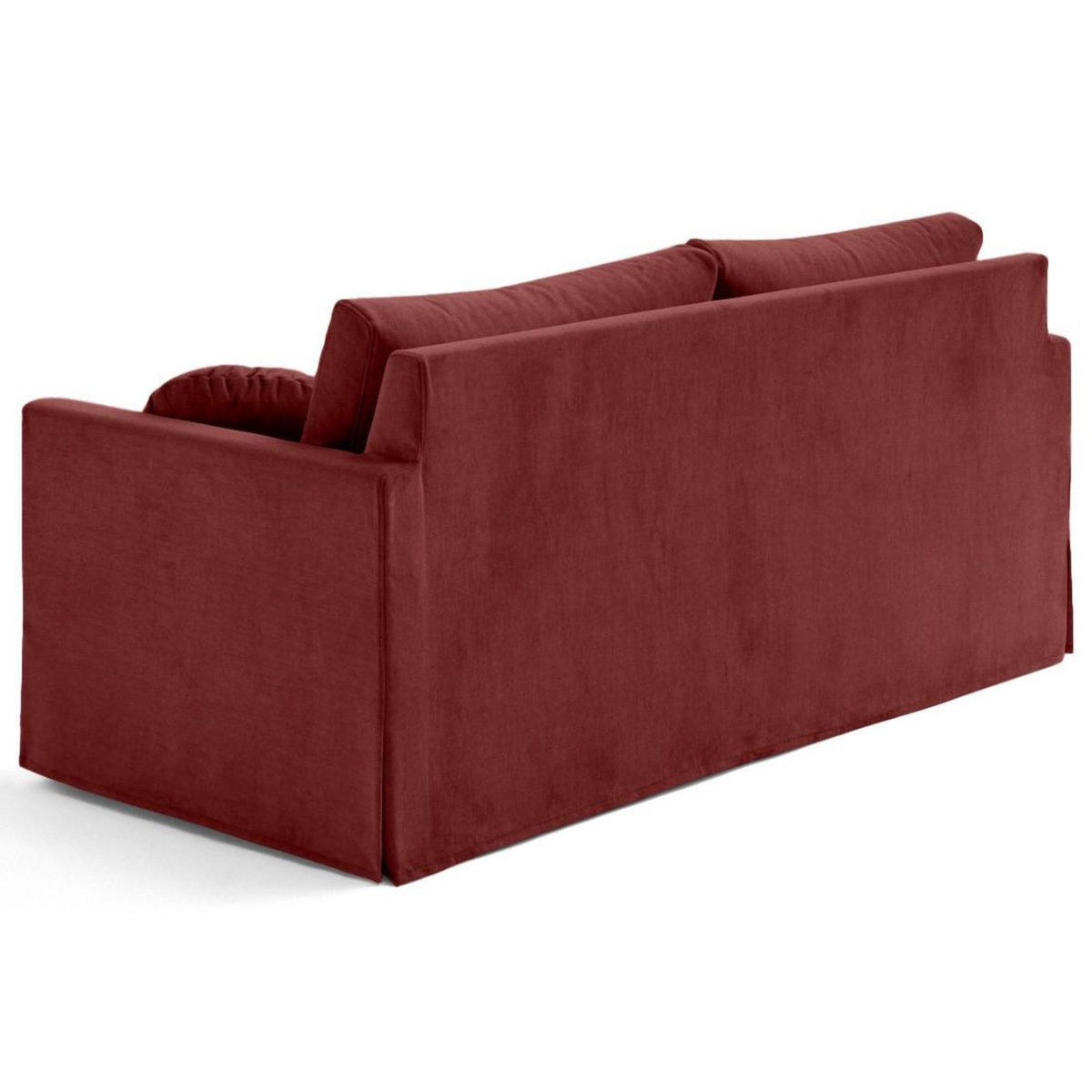 LISA DESIGN Serena - canapé droit déhoussable 3 places en velours