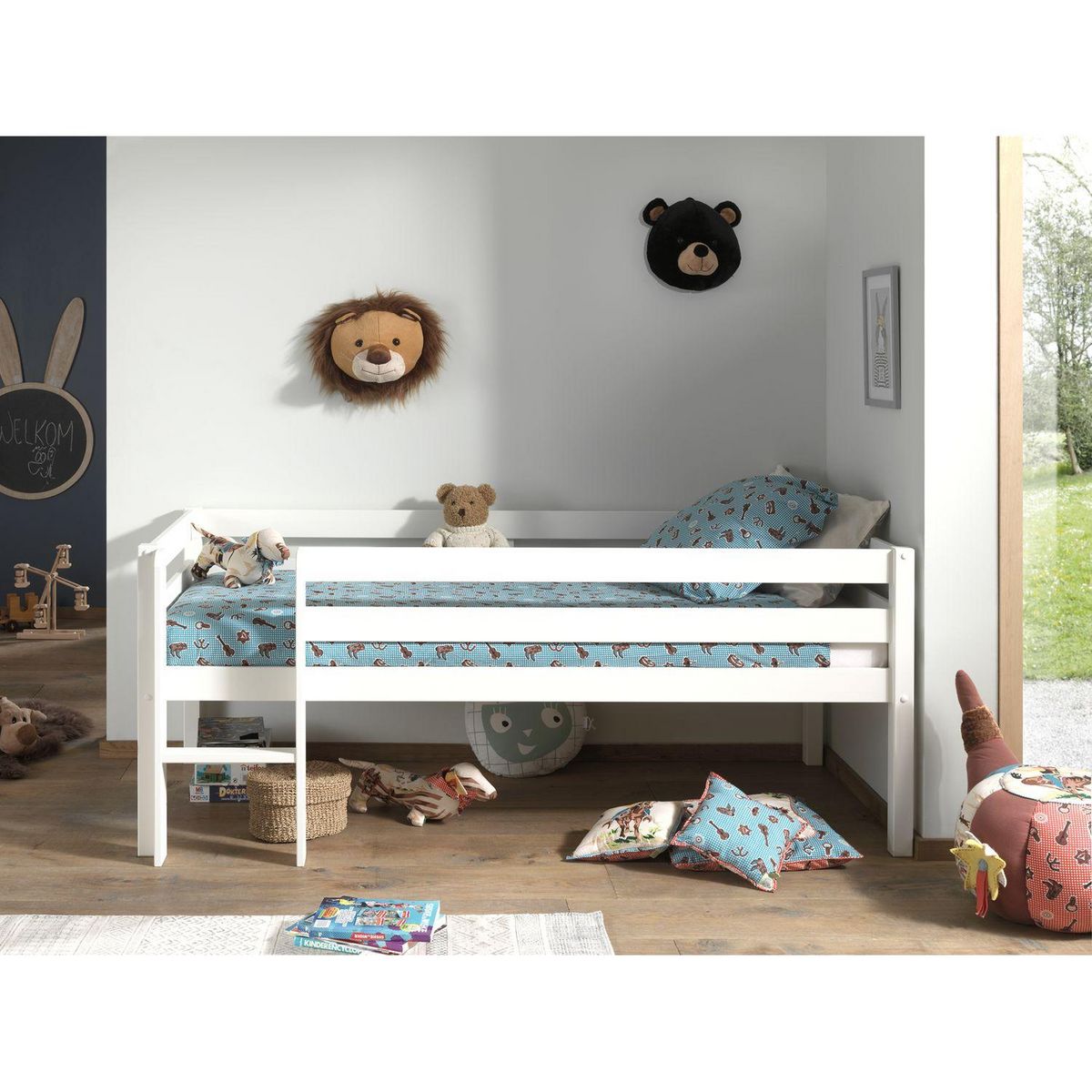 Lit enfant mi-hauteur 90 x 200 cm WEPPES