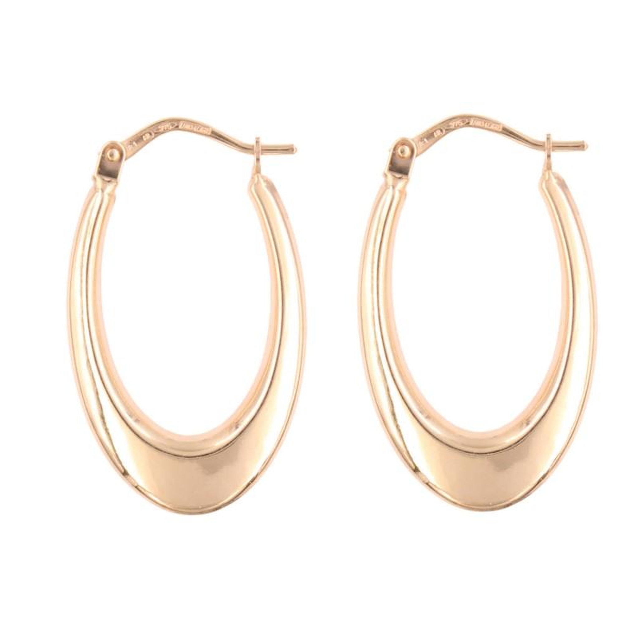 Voir la diapositive 1 : L'ATELIER D'AZUR Boucles d'Oreilles Créoles - Or Jaune - Femme