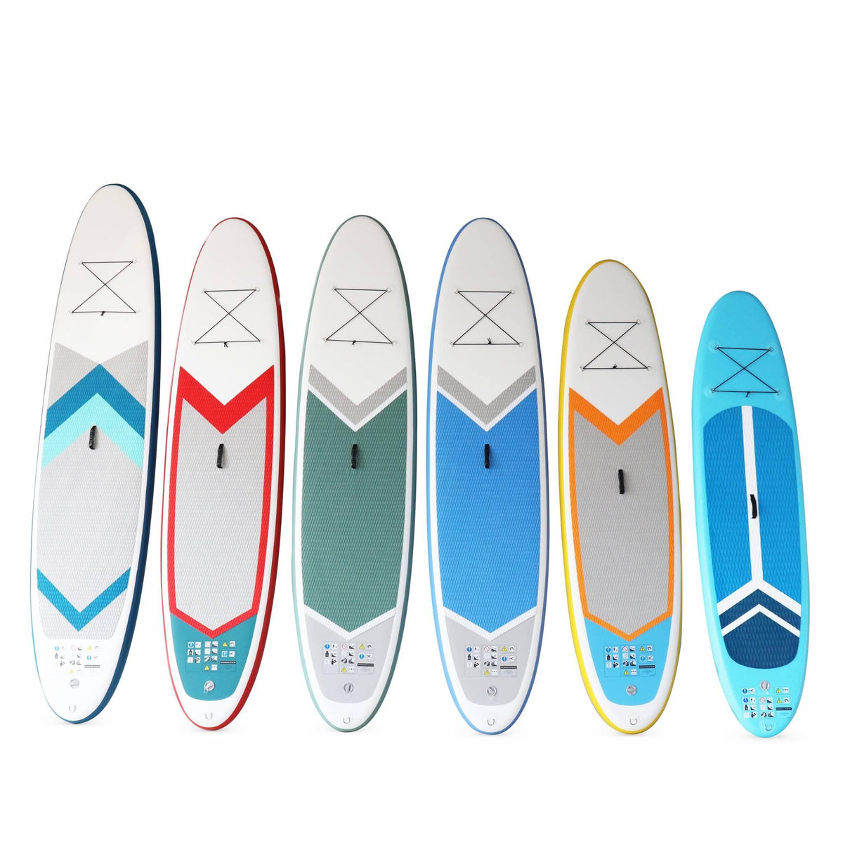 SWEEEK Pack stand up paddle gonflable Julio 9'3'' avec pompe haute pression simple action. pagaie. leash et sac de rangement inclus