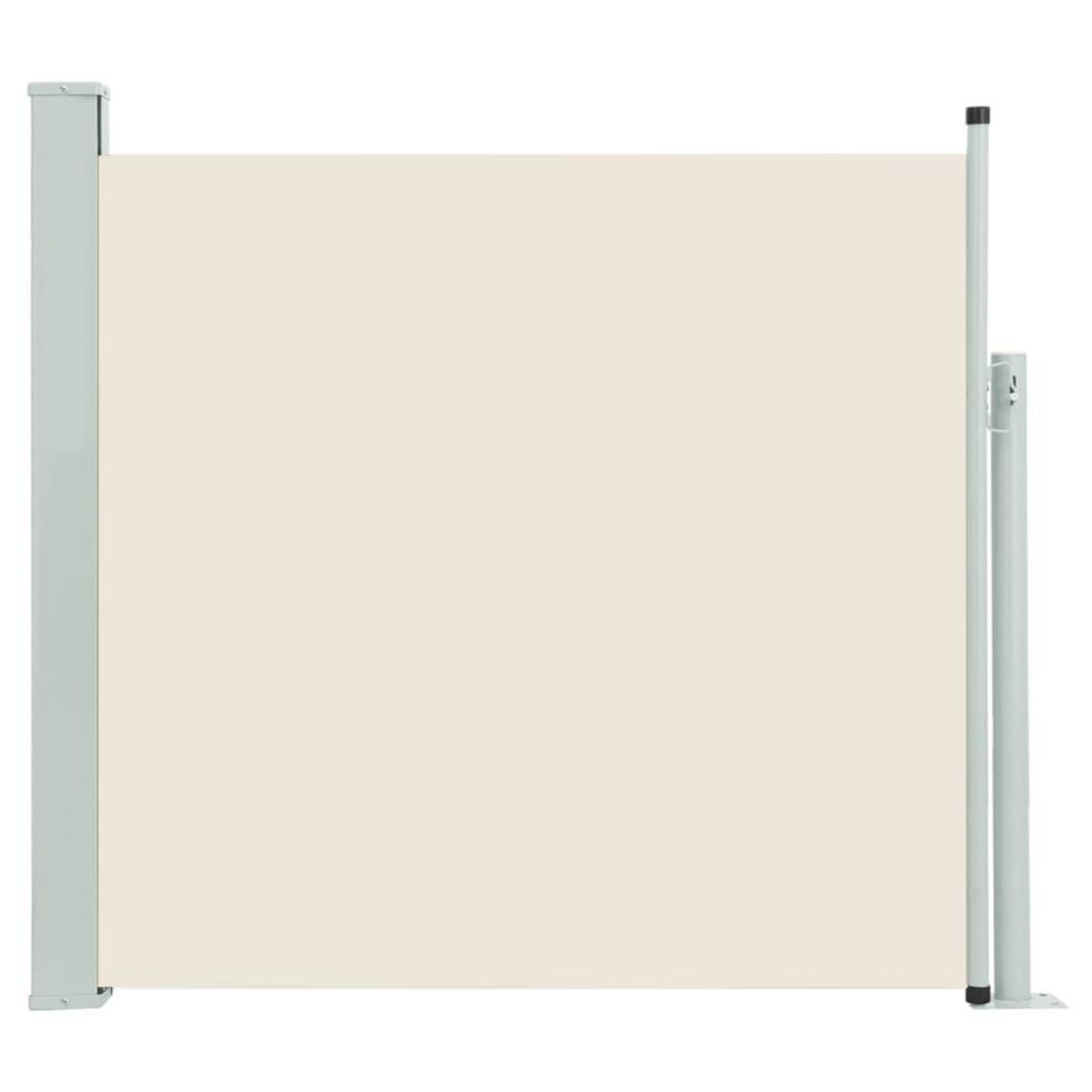 VIDAXL Auvent lateral retractable de patio 140x500 cm Creme