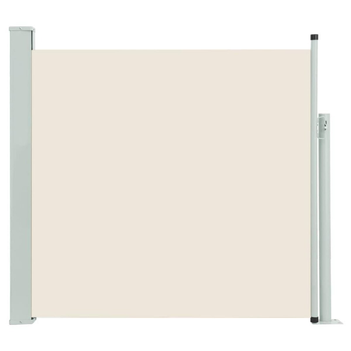 VIDAXL Auvent lateral retractable de patio 140x500 cm Creme