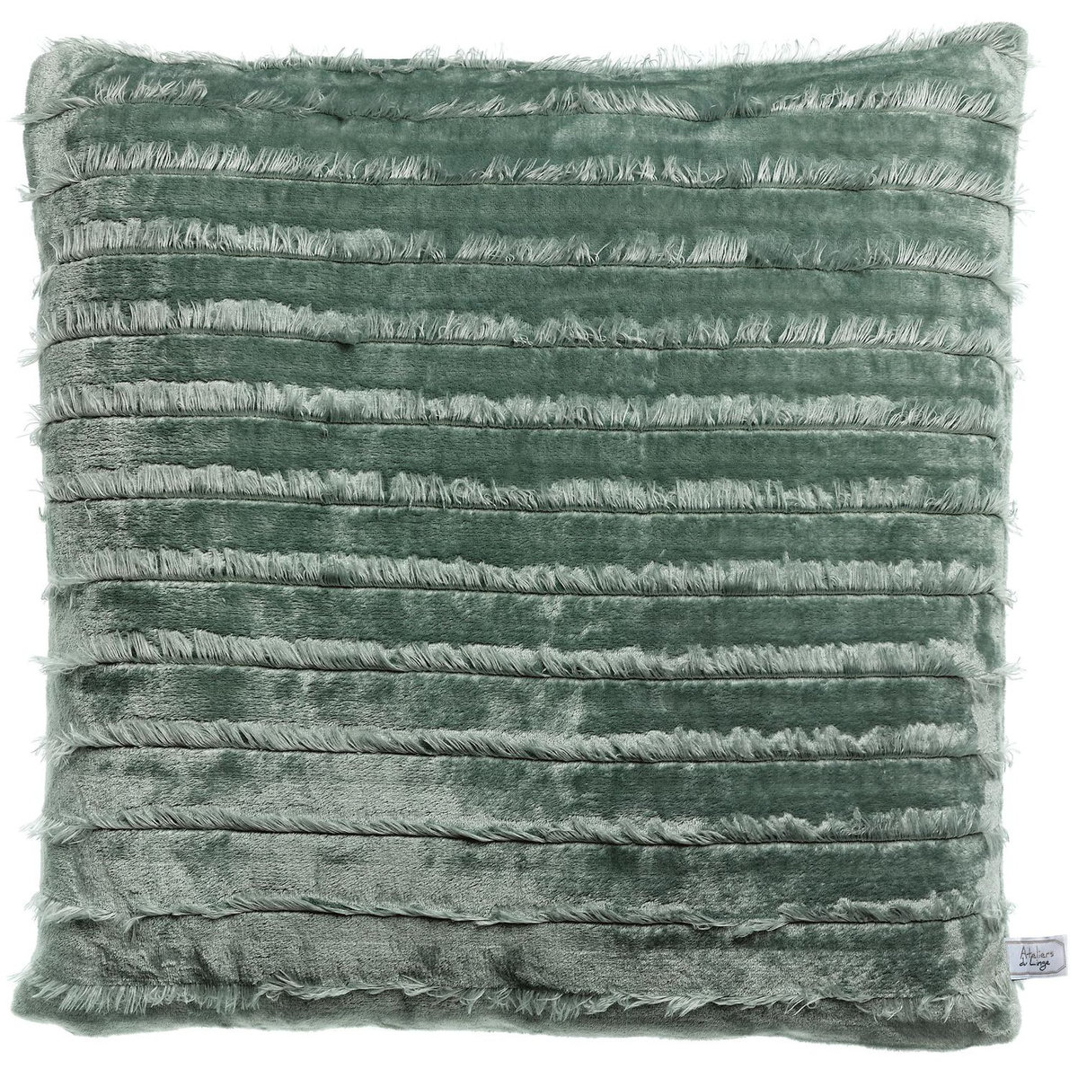 Les Ateliers du Linge Maxi coussin sillon 60x60cm 100% polyester caviar