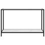 Voir la diapositive 2 : VIDAXL Table console Blanc 120x35x75 cm Verre trempe