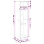 Voir la diapositive 6 : VIDAXL Garde-robe Chene sonoma 50x50x200 cm Bois d'ingenierie