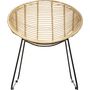 Voir la diapositive 2 : Fauteuil en rotin naturel PAOLA