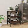 Voir la diapositive 3 : VIDAXL Table d'appoint Chene marron 40x42x50 cm Bois d'ingenierie