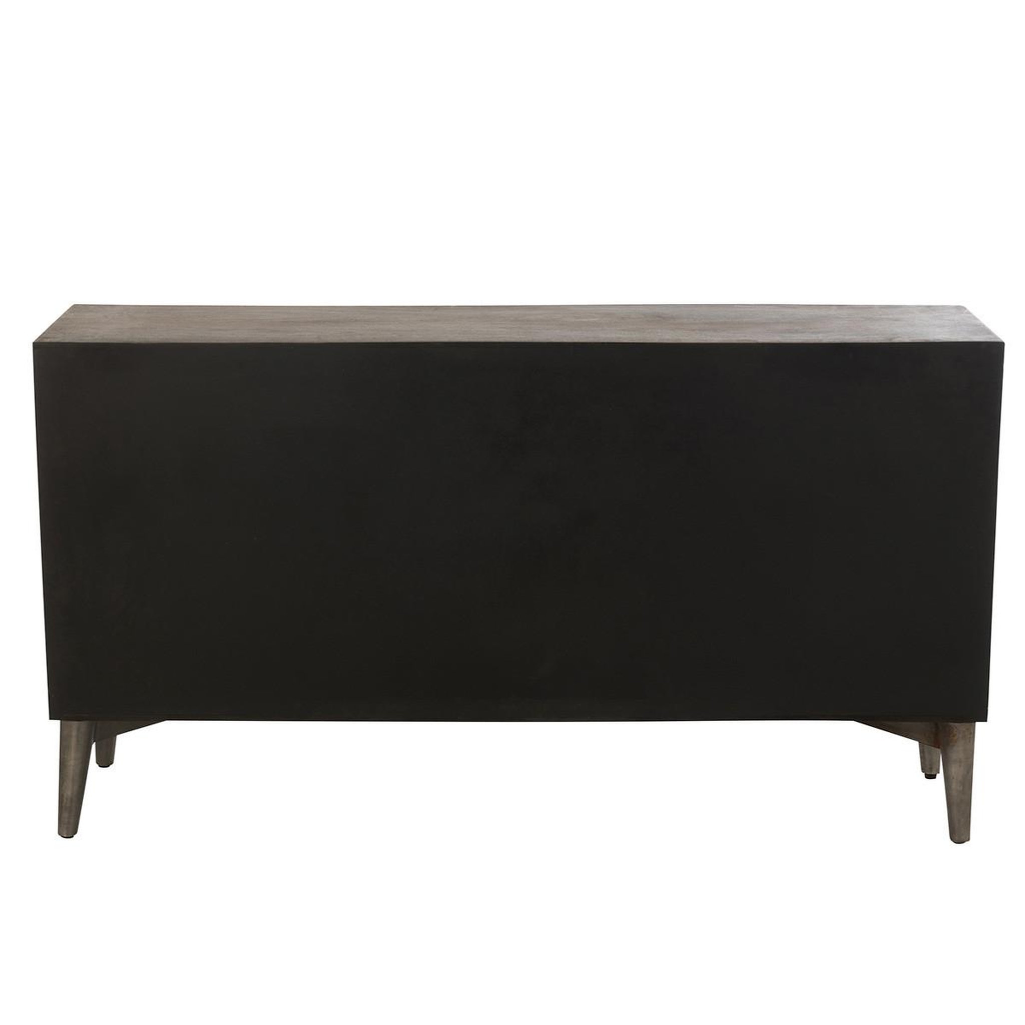 Voir la diapositive 4 : J-LINE Buffet 4 portes en bois  anderson  152cm marron