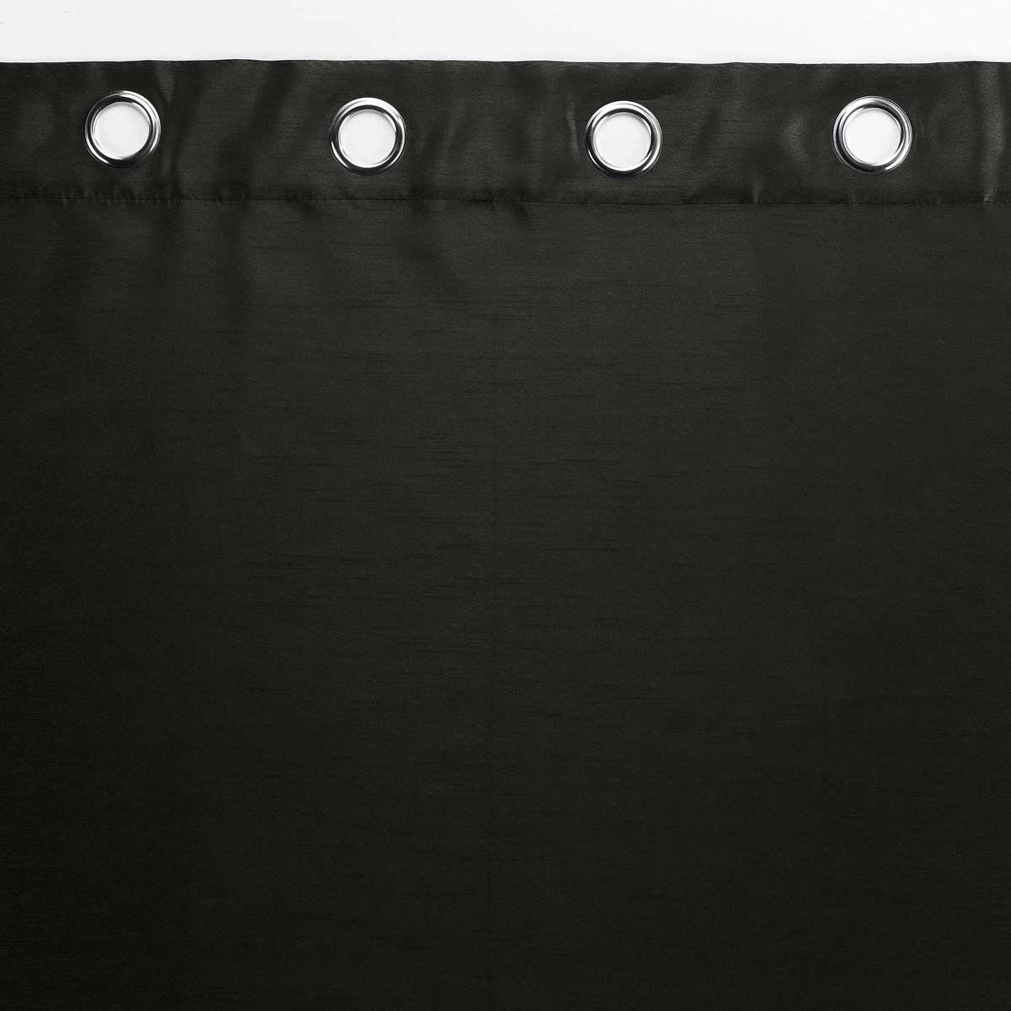Voir la diapositive 3 : Douceur d'Intérieur Rideau à oeillets  shana  140x240cm noir