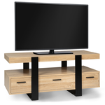 ID MARKET Meuble TV 116 cm PHOENIX avec tiroirs bois et noir