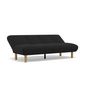 Voir la diapositive 3 : BEST MOBILIER Soan - banquette 2 places convertible clic-clac en velours texturé
