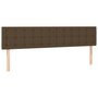 Voir la diapositive 4 : VIDAXL Tete de lit a LED Marron Fonce 180x5x78/88 cm Tissu