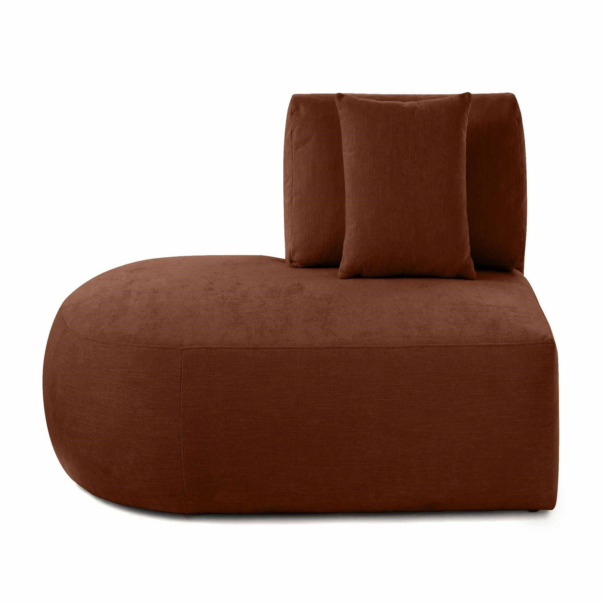 Voir la diapositive 1 : LISA DESIGN Santorini - module d'assise gauche - en tissu texturé