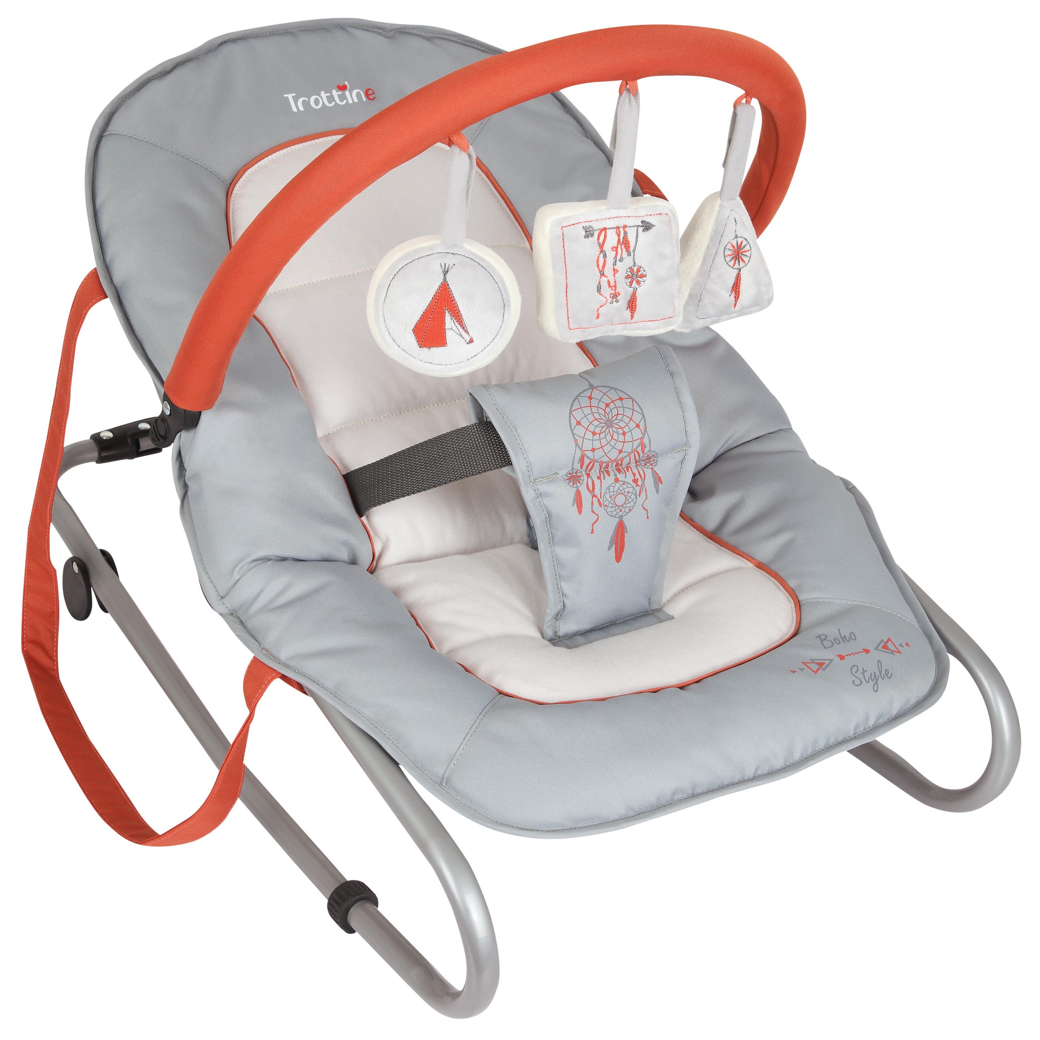 Voir la diapositive 1 : TROTTINE Transat bébé avec arche de jeux Higgs