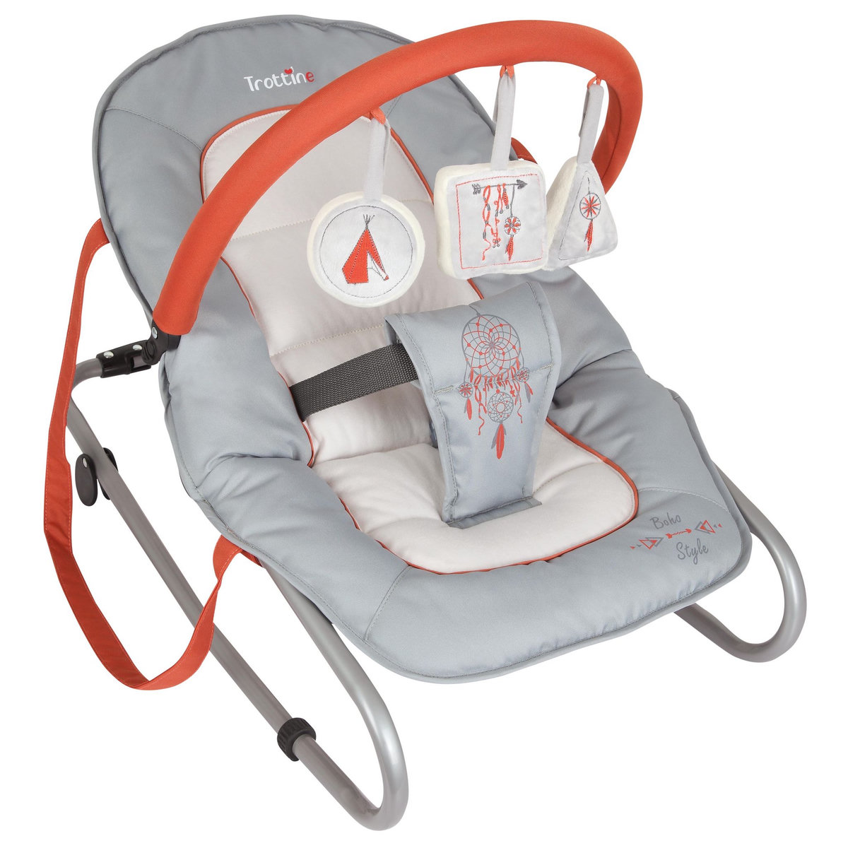 TROTTINE Transat bébé avec arche de jeux Higgs