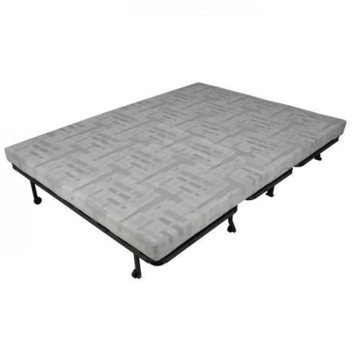 MARKET24 Banquette BZ Joe - Tissu gris clair - 3 places - L 143 x P 97 cm - Couchage 140 x 190 cm