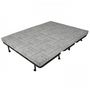 Voir la diapositive 5 : MARKET24 Banquette BZ Joe - Tissu gris clair - 3 places - L 143 x P 97 cm - Couchage 140 x 190 cm