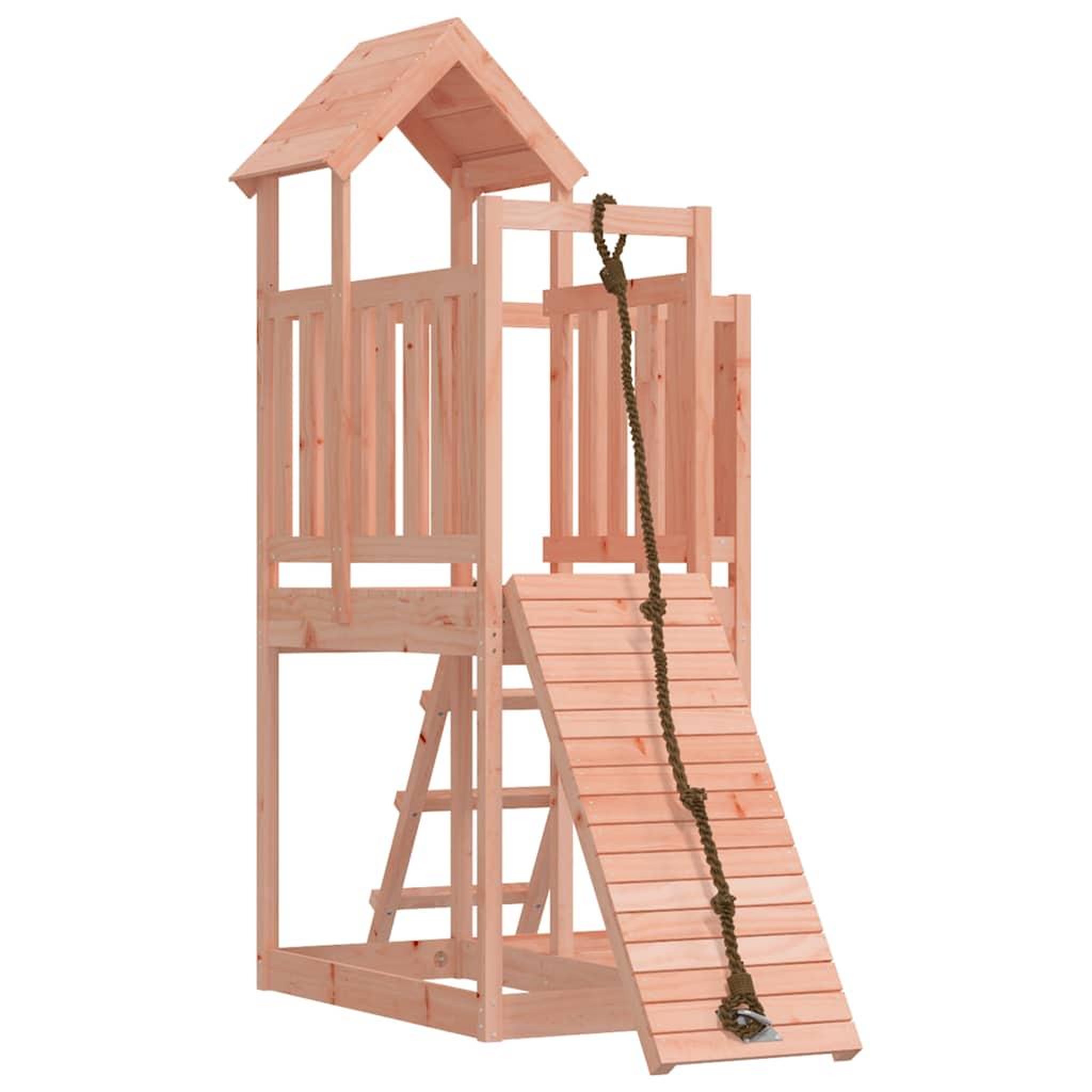 VIDAXL Maisonnette de jeu avec mur d'escalade bois massif douglas