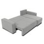 Voir la diapositive 3 : BEST MOBILIER Artemisa - canapé d'angle réversible 4 places - convertible avec coffre - en velours côtelé