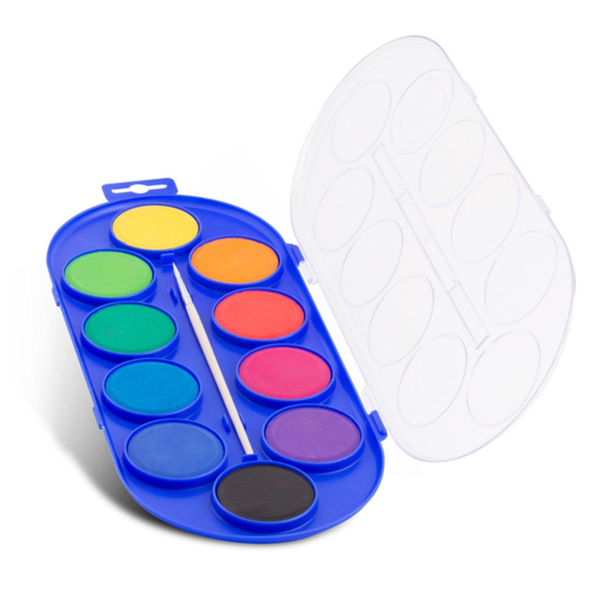Voir la diapositive 1 : PRIMO Palette d'aquarelle 10 couleurs ø 44 mm