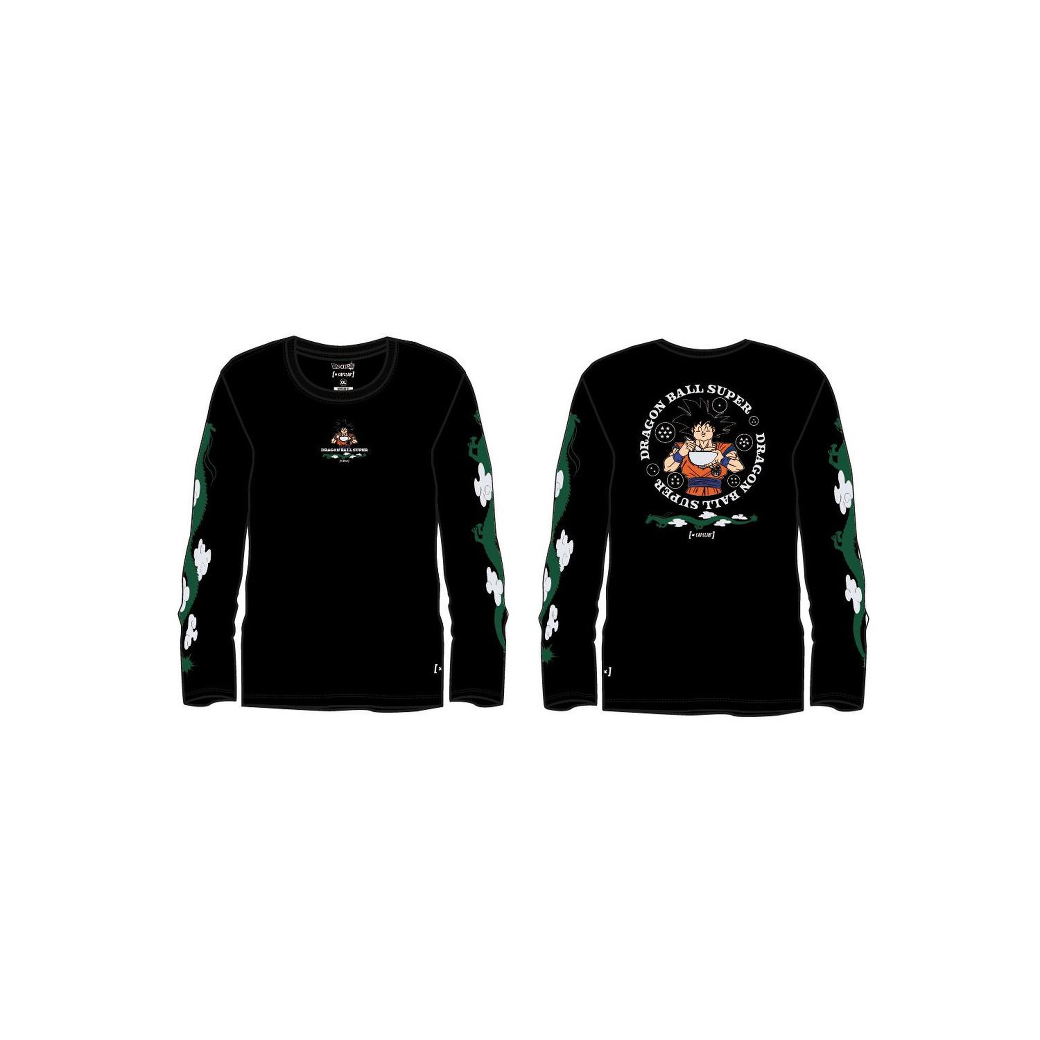 CAPSLAB T-shirt homme manches longues avec print dragon ball super goku