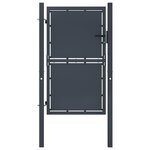 VIDAXL Portail de jardin Acier 100 x 200 cm Anthracite