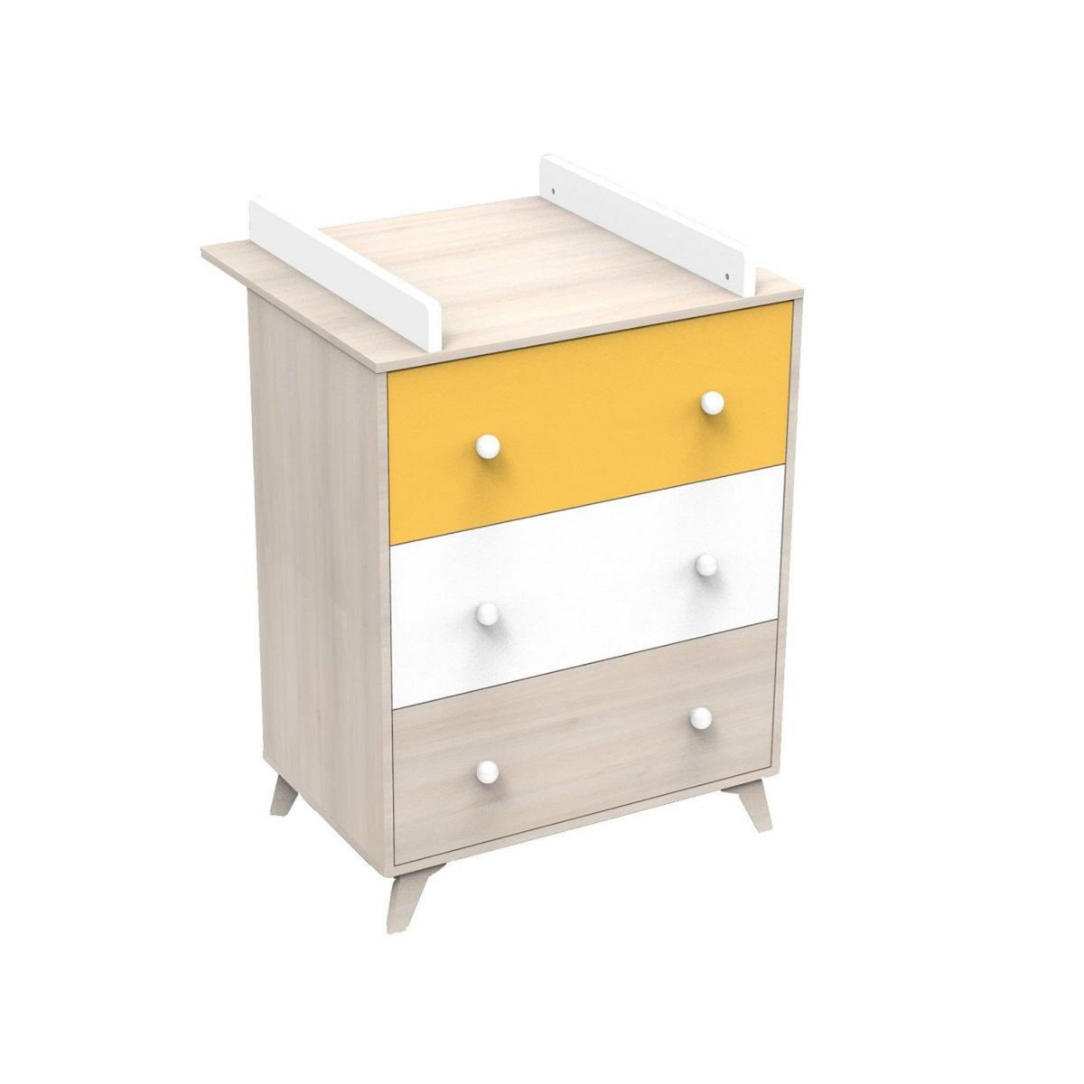 BABY PRICE Commode à langer 3 tiroirs YUZU