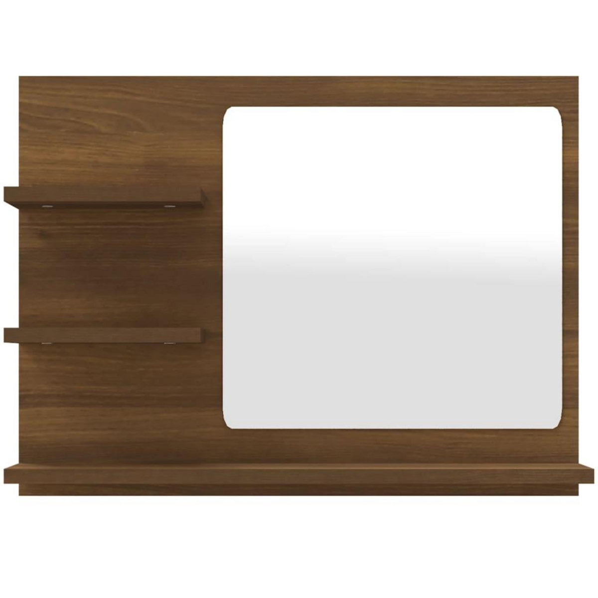 VIDAXL Miroir de bain Chene marron 60x10,5x45 cm Bois d'ingenierie