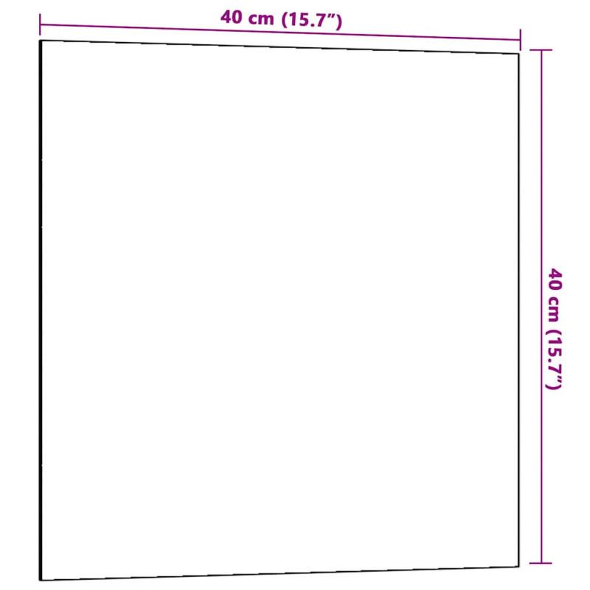 Voir la diapositive 5 : VIDAXL Tableau noir magnétique mural blanc 40x40 cm verre trempé