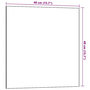 Voir la diapositive 5 : VIDAXL Tableau noir magnétique mural blanc 40x40 cm verre trempé