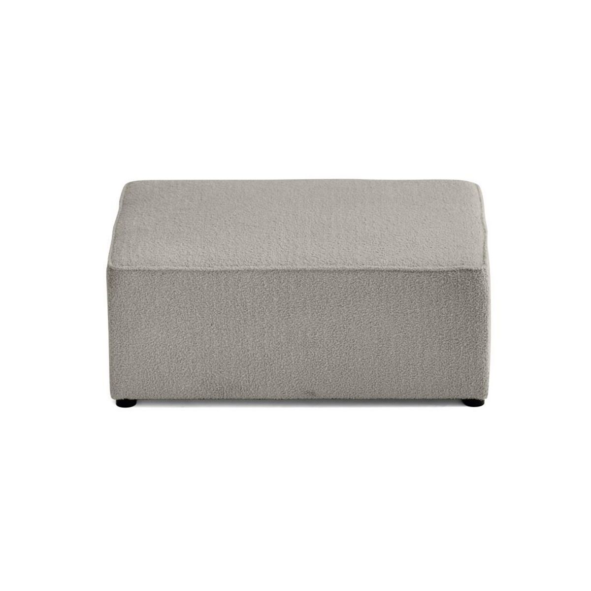 BEST MOBILIER Topaze - pouf - en tissu bouclette