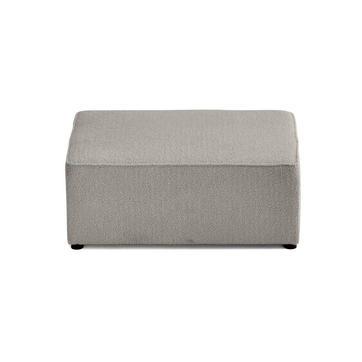 BEST MOBILIER Topaze - pouf - en tissu bouclette