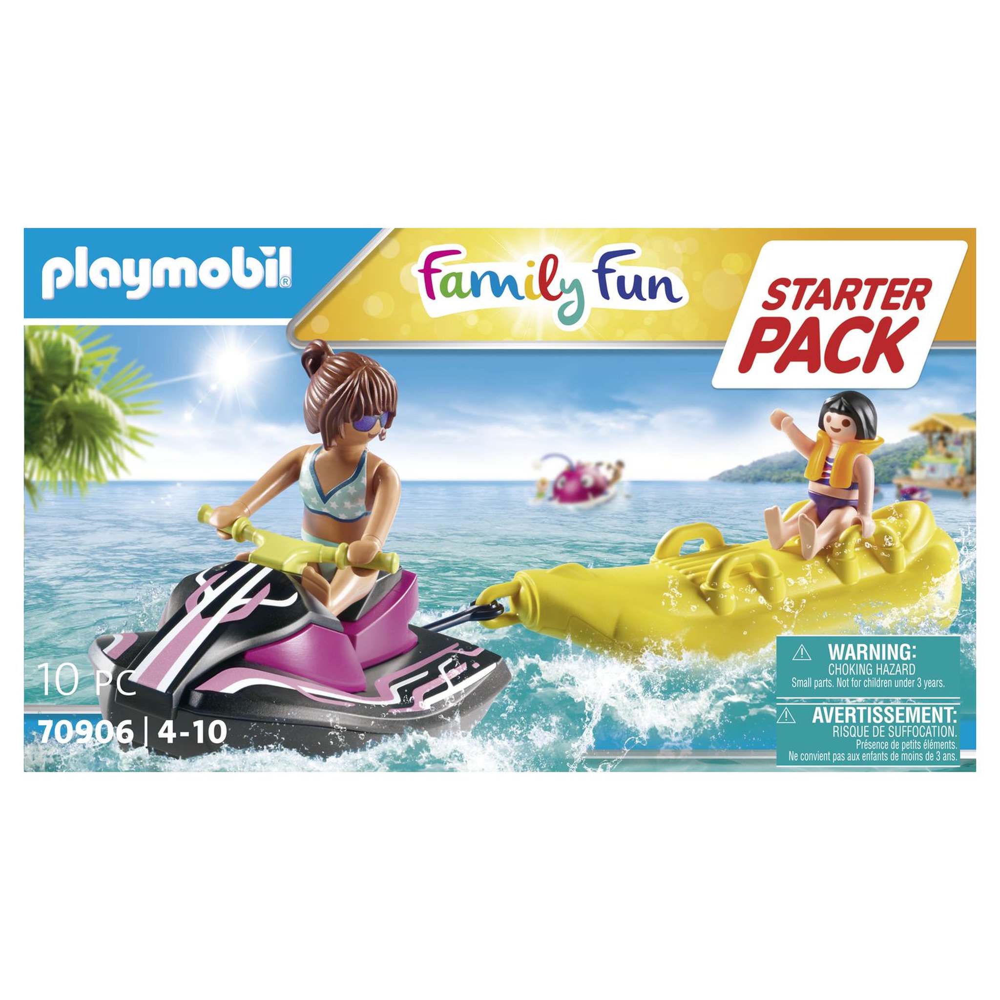 Voir la diapositive 2 : PLAYMOBIL 70906 - Family Fun - Starter Pack Scooter des mers et banane