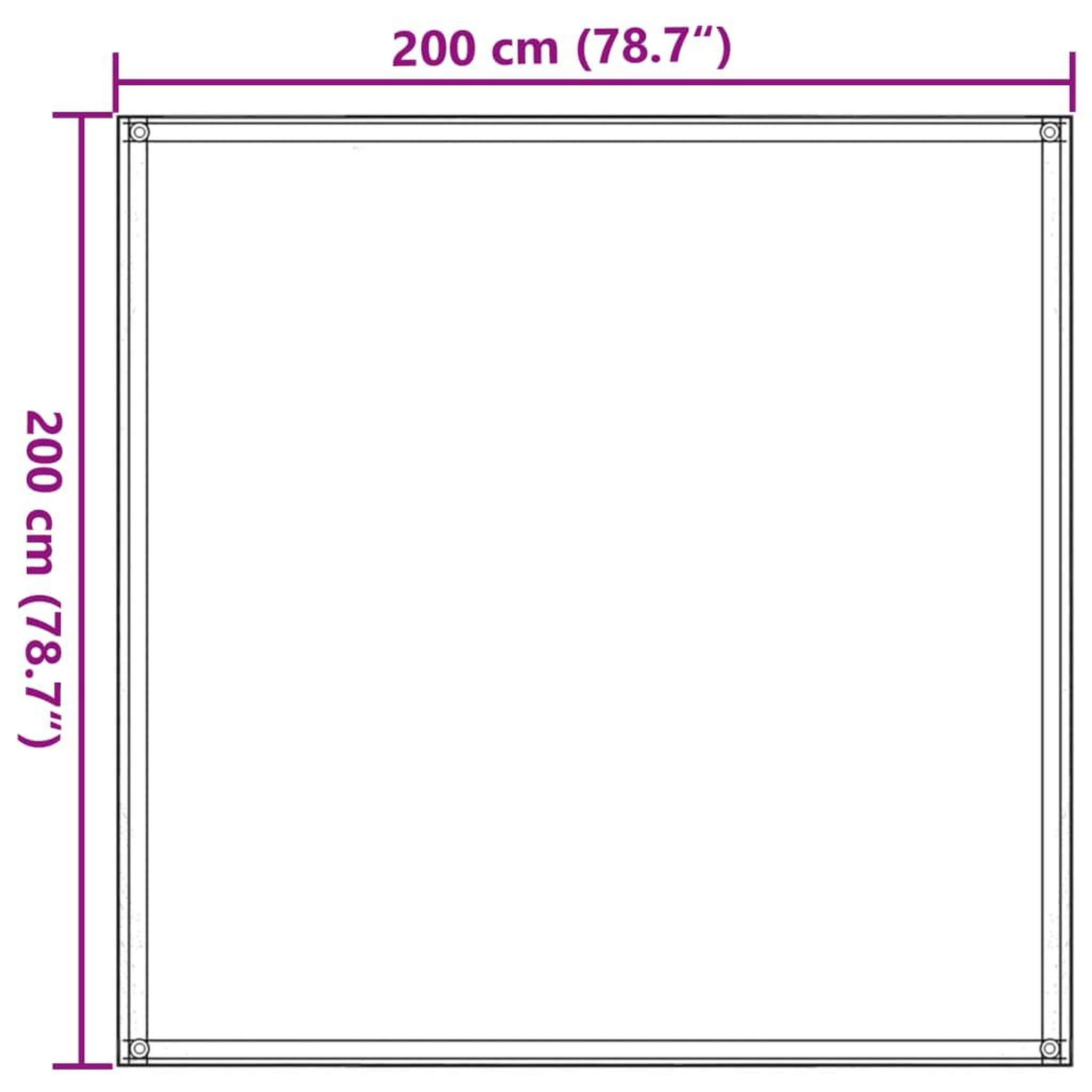 Voir la diapositive 6 : VIDAXL Tapis de tente 200x200 cm Vert fonce