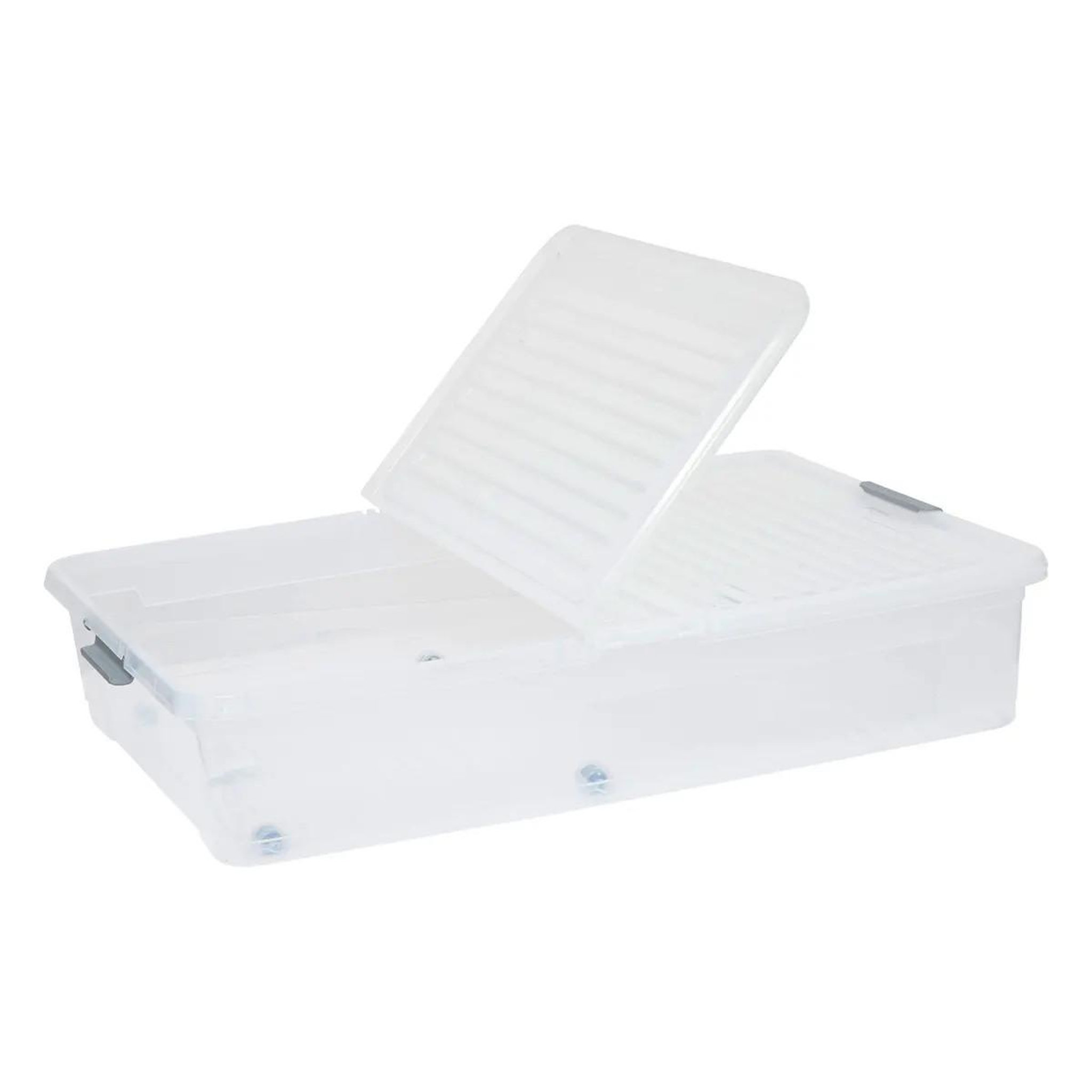 Voir la diapositive 2 : FIVE Boîte de stockage  flip'n bed  53l transparent
