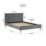 Voir la diapositive 3 : HomeStyle4U Lit 2 Places 140x200 cm avec Matelas gris
